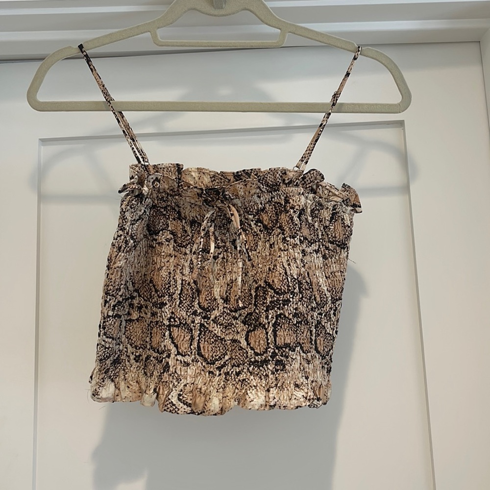 Snake Skin Crop Top